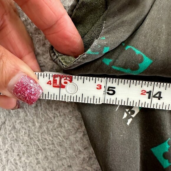 MIKAEL AGHAL Silk Dress Made in Italy Pleated Sheath Novelty Print - Picture 3 of 16